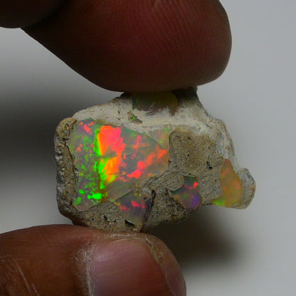 Rare White Opal 13.55 Carats | Natural White Ethiopian Opal Rough - Ready for Cutting & Jewelry!