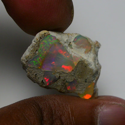 Rare White Opal 13.55 Carats | Natural White Ethiopian Opal Rough - Ready for Cutting & Jewelry!