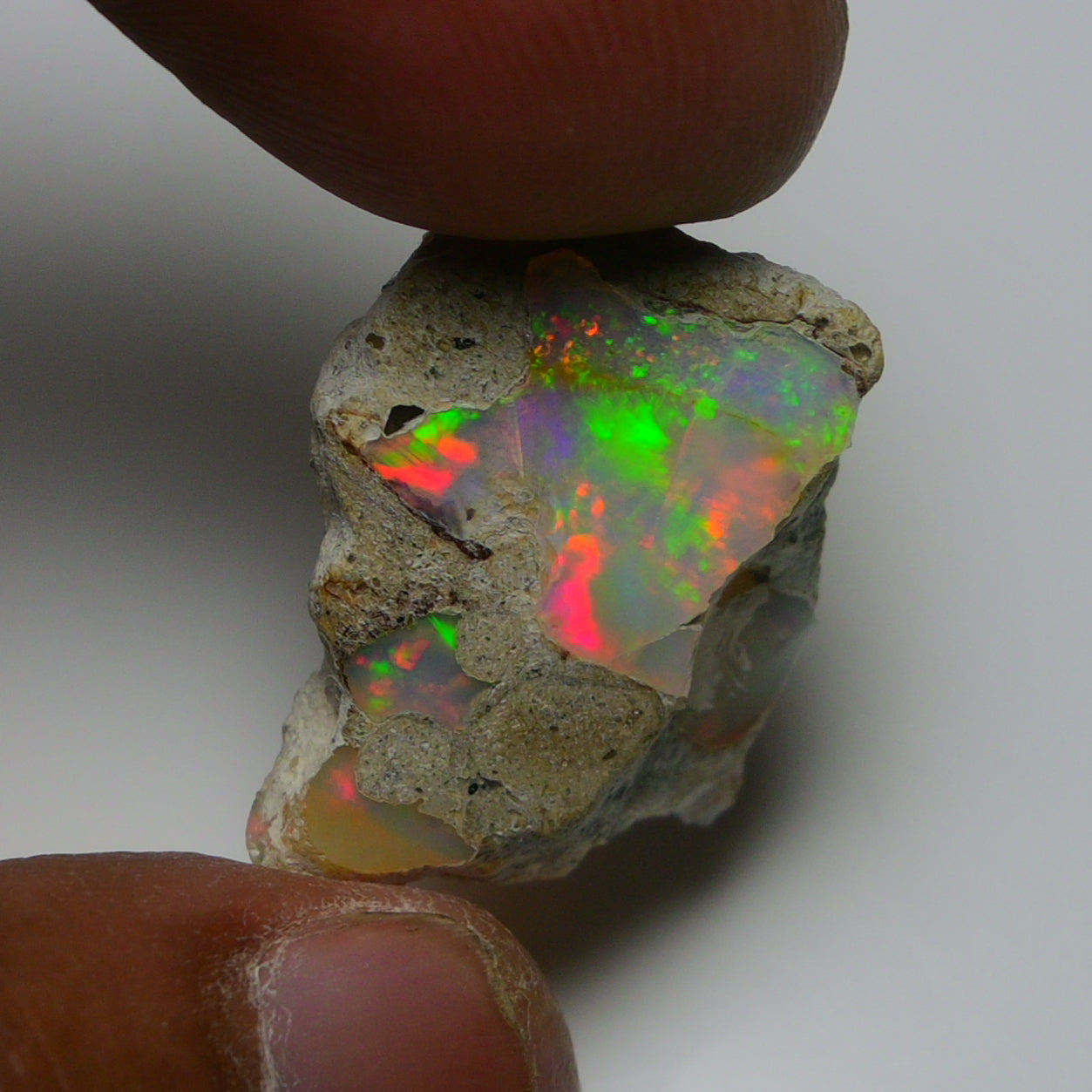 Rare White Opal 13.55 Carats | Natural White Ethiopian Opal Rough - Ready for Cutting & Jewelry!