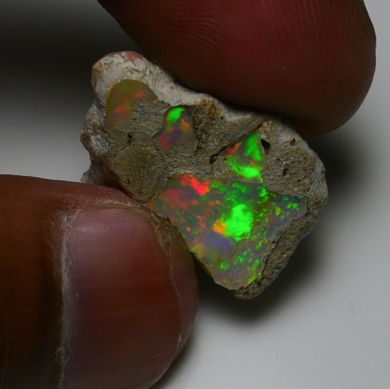 Rare White Opal 13.55 Carats | Natural White Ethiopian Opal Rough - Ready for Cutting & Jewelry!