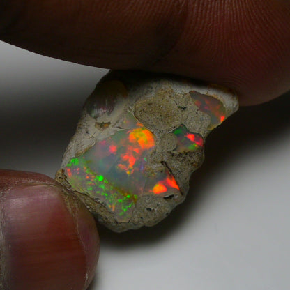 Rare White Opal 13.55 Carats | Natural White Ethiopian Opal Rough - Ready for Cutting & Jewelry!