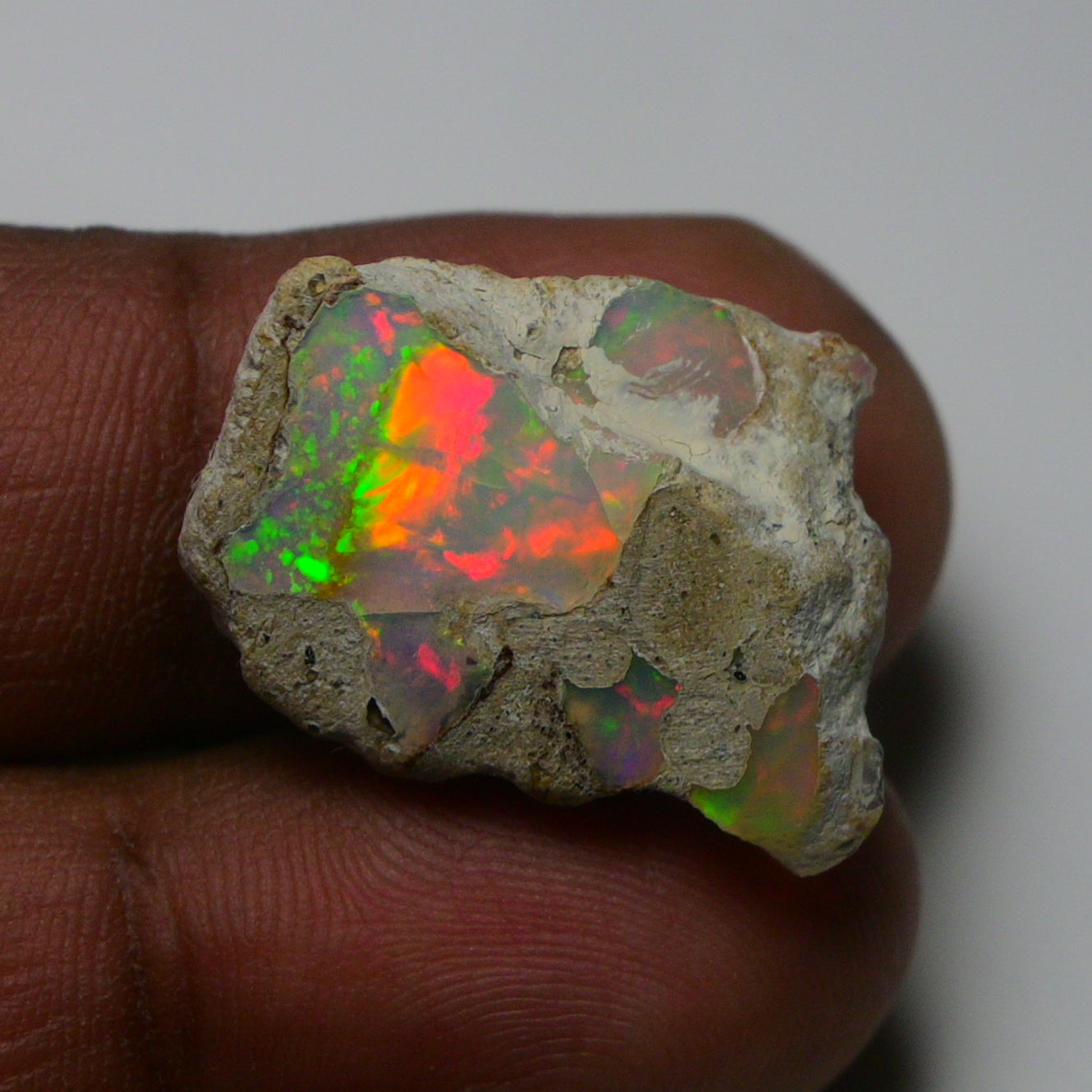 Rare White Opal 13.55 Carats | Natural White Ethiopian Opal Rough - Ready for Cutting & Jewelry!
