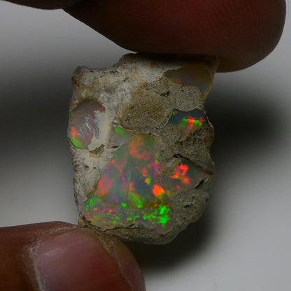 Rare White Opal 13.55 Carats | Natural White Ethiopian Opal Rough - Ready for Cutting & Jewelry!