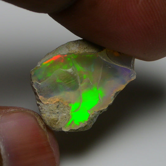 Rare White Opal 12.80 Carats | Natural White Ethiopian Opal Rough - Ready for Cutting & Jewelry!