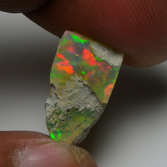 Rare White Opal 15.00 Carats | Natural White Ethiopian Opal Rough - Ready for Cutting & Jewelry!