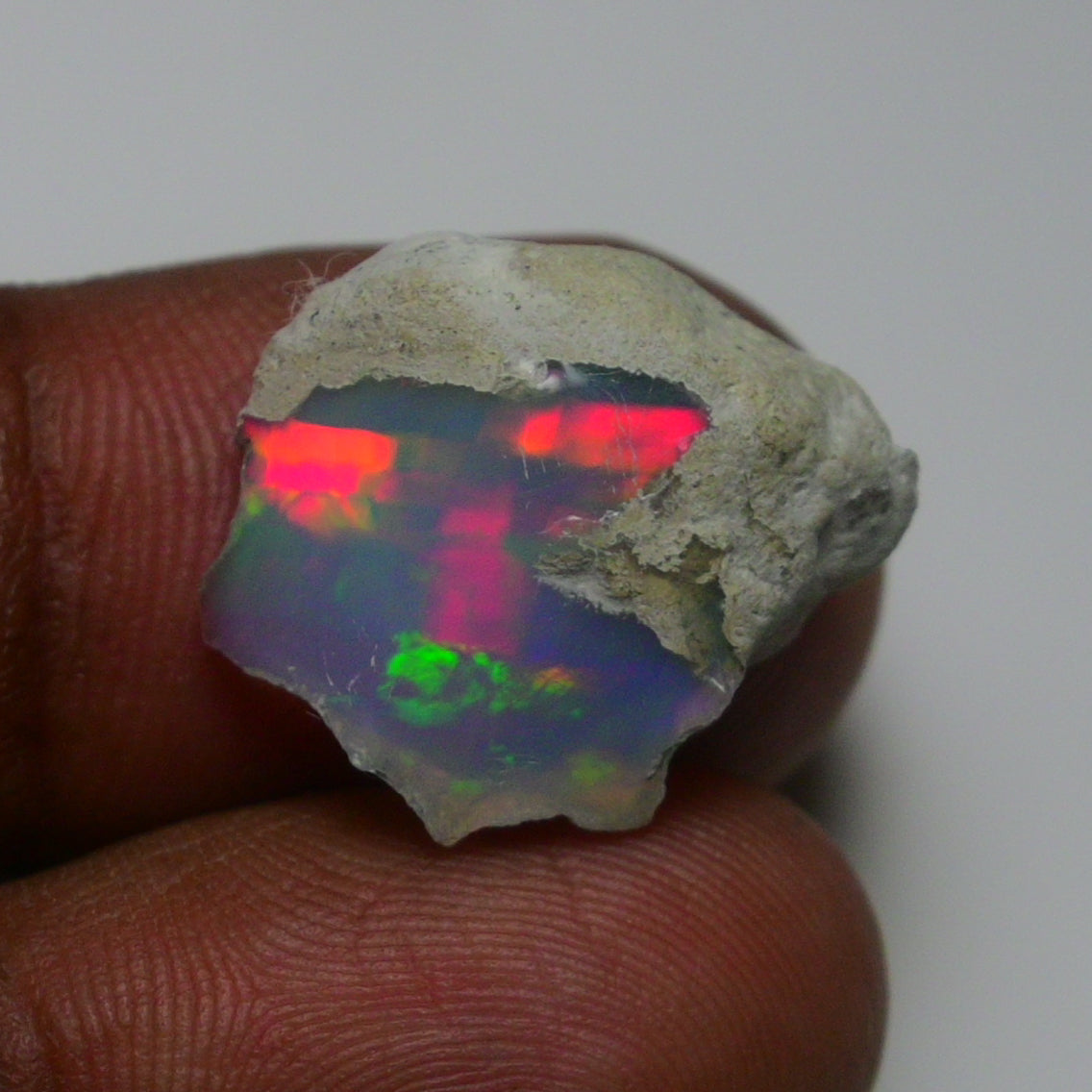 Rare White Opal 9.15 Carats | Natural White Ethiopian Opal Rough - Ready for Cutting & Jewelry!