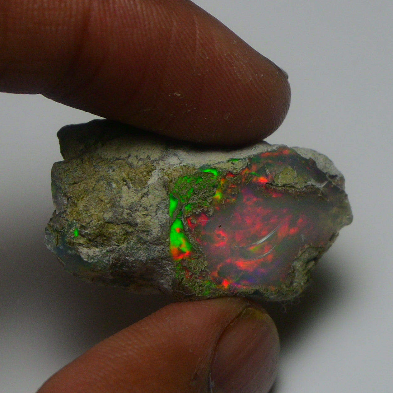 White Opal 28.35 Carats | Natural White Ethiopian Opal Rough - Ready for Cutting & Jewelry!