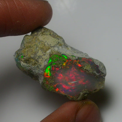 White Opal 28.35 Carats | Natural White Ethiopian Opal Rough - Ready for Cutting & Jewelry!