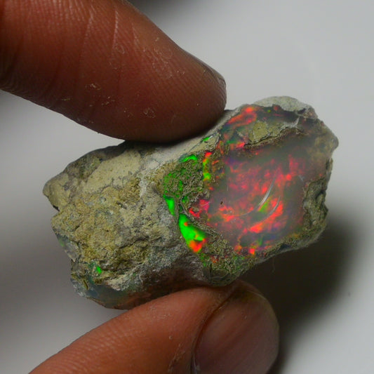 White Opal 28.35 Carats | Natural White Ethiopian Opal Rough - Ready for Cutting & Jewelry!