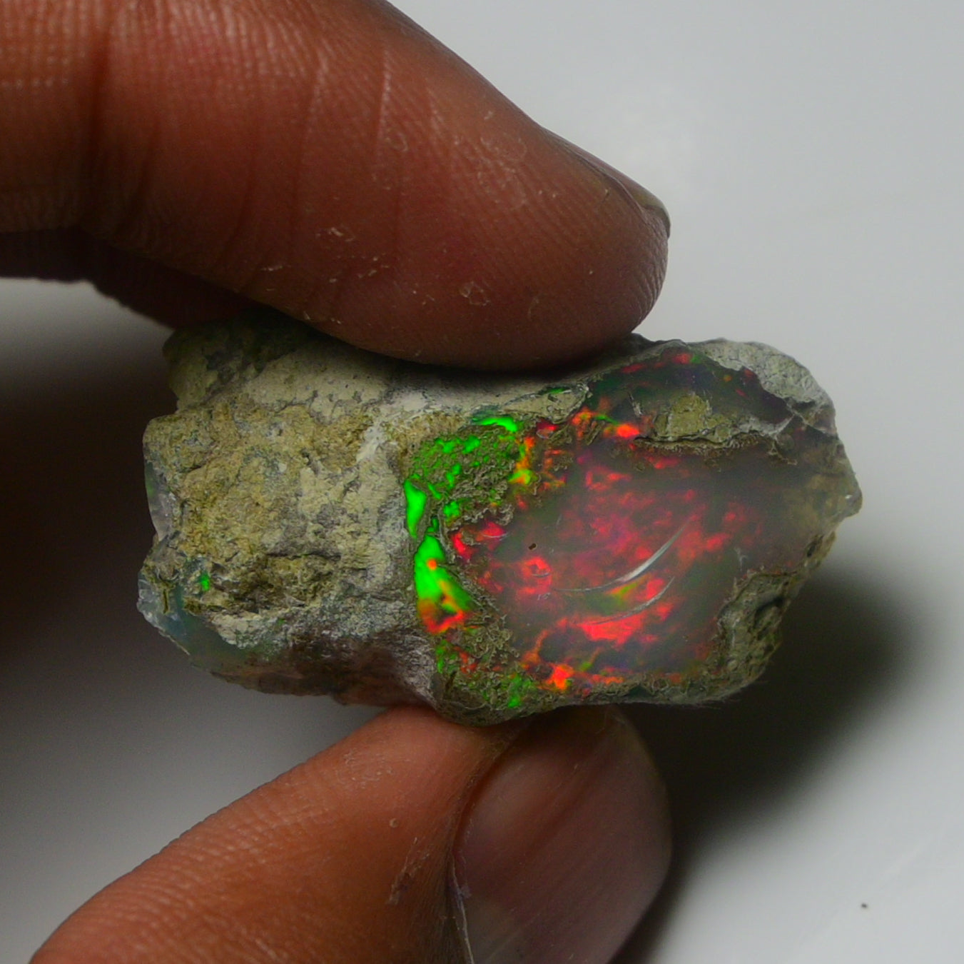 White Opal 28.35 Carats | Natural White Ethiopian Opal Rough - Ready for Cutting & Jewelry!