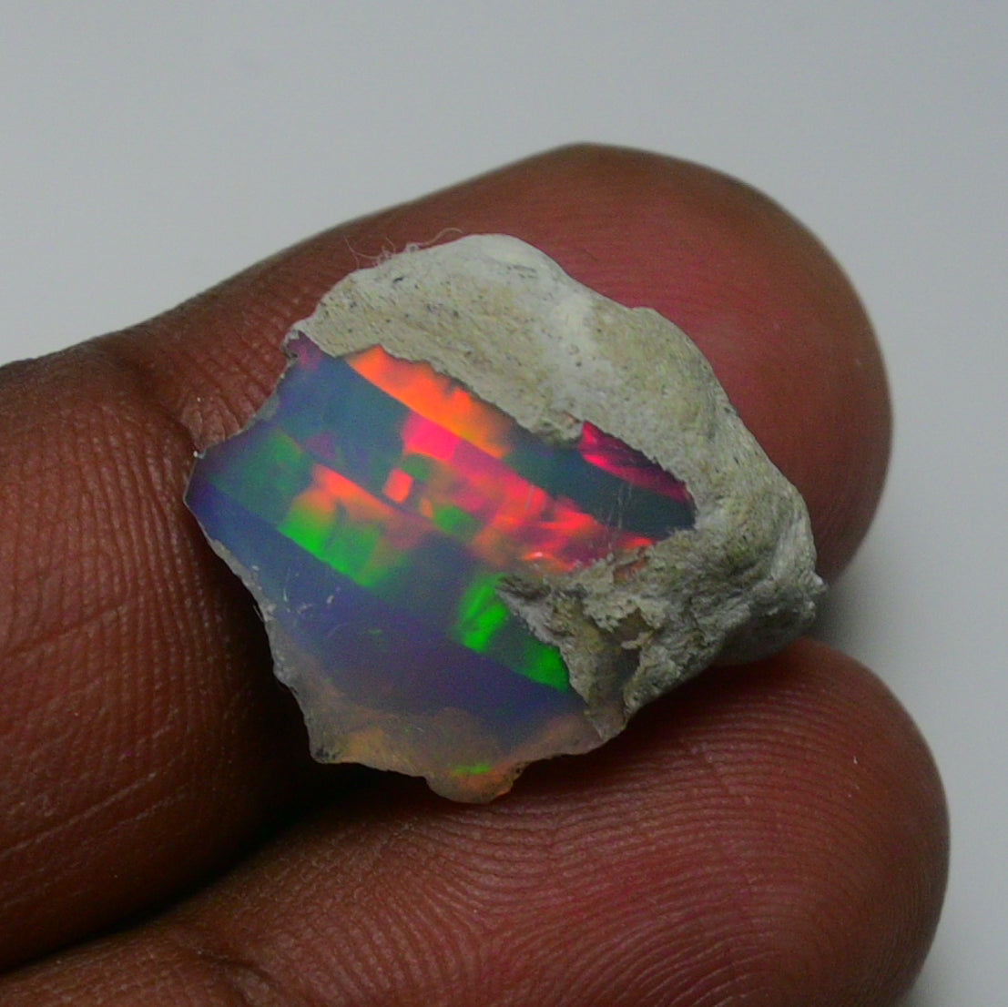 Rare White Opal 9.15 Carats | Natural White Ethiopian Opal Rough - Ready for Cutting & Jewelry!