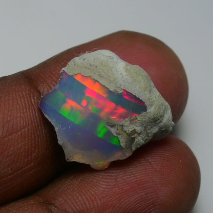 Rare White Opal 9.15 Carats | Natural White Ethiopian Opal Rough - Ready for Cutting & Jewelry!