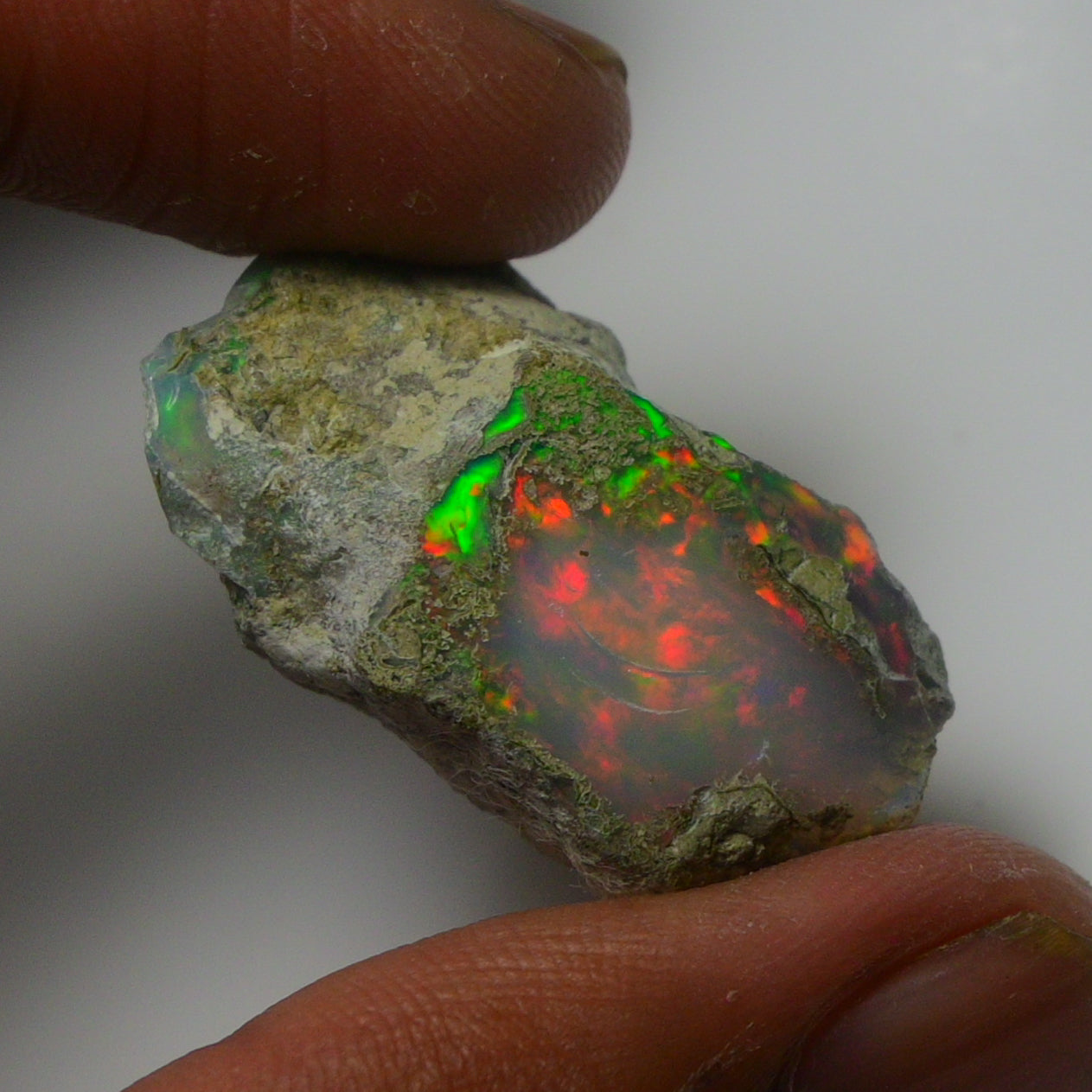 White Opal 28.35 Carats | Natural White Ethiopian Opal Rough - Ready for Cutting & Jewelry!