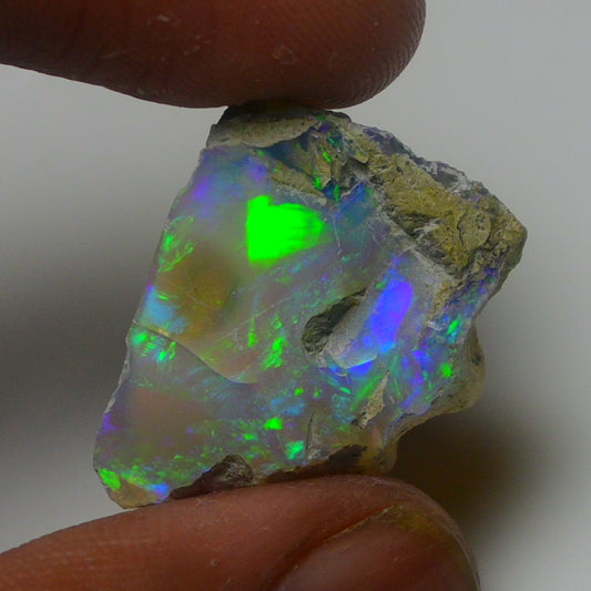 White Opal 21.30 Carats | Natural White Ethiopian Opal Rough - Ready for Cutting & Jewelry!