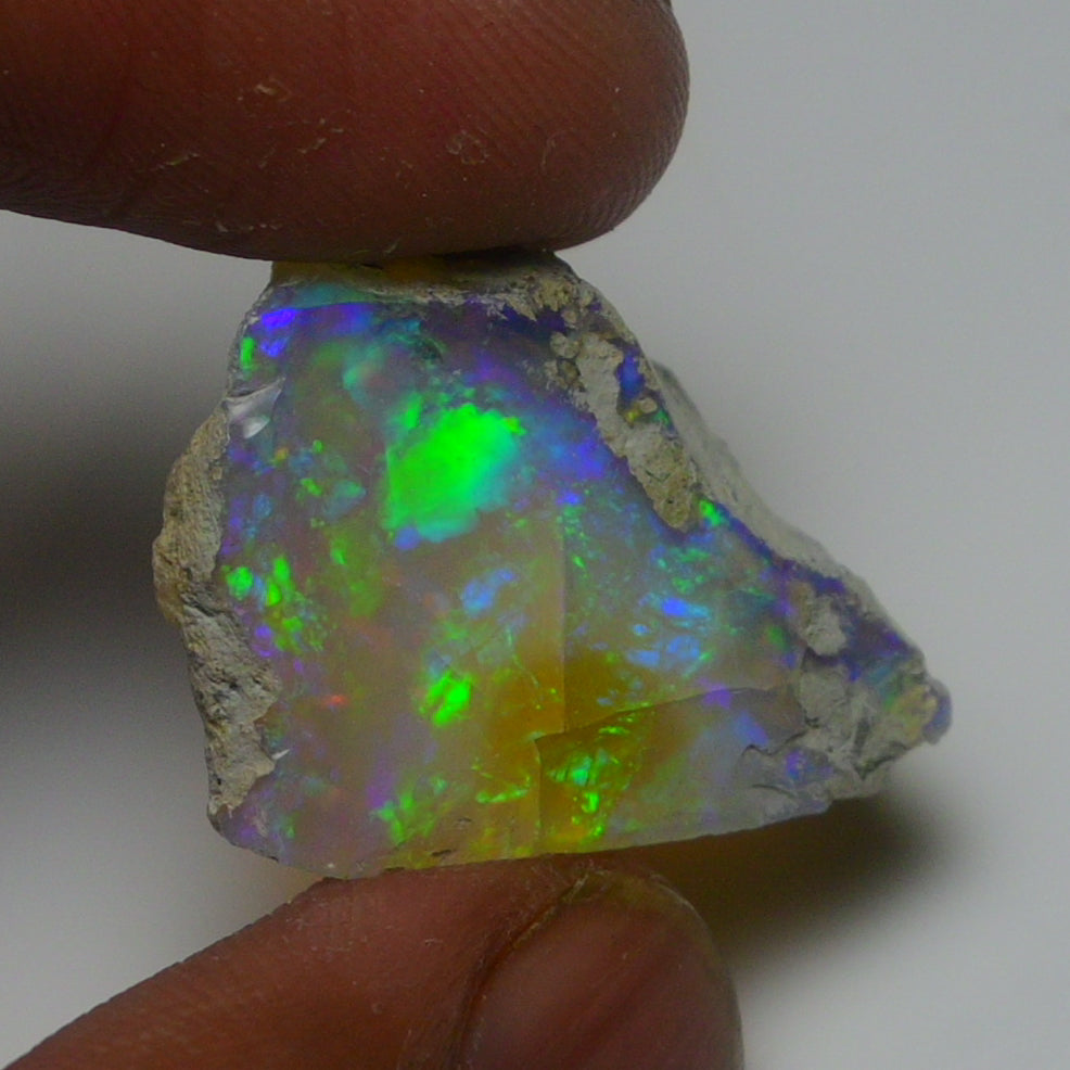 White Opal 21.30 Carats | Natural White Ethiopian Opal Rough - Ready for Cutting & Jewelry!