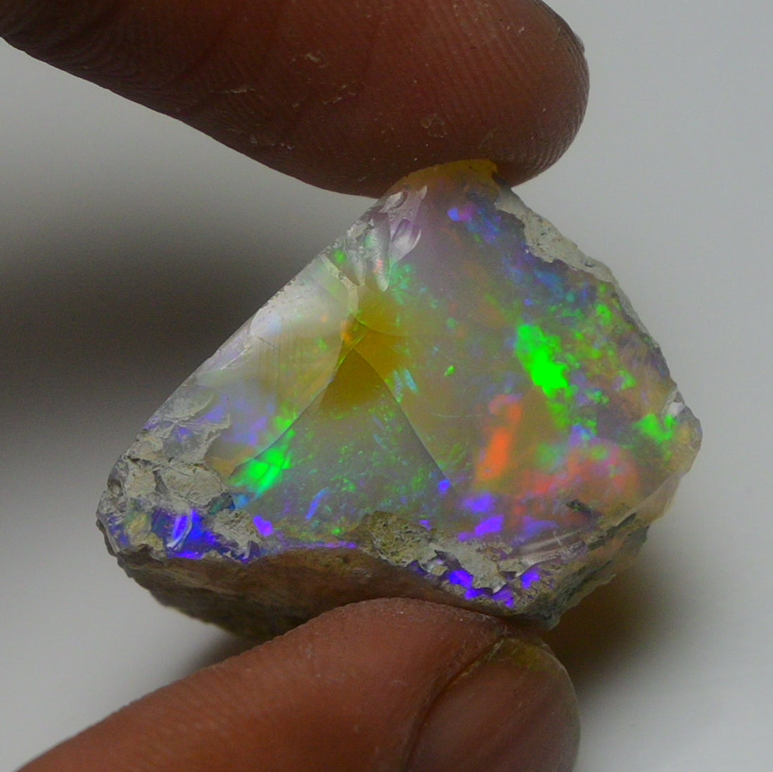 White Opal 21.30 Carats | Natural White Ethiopian Opal Rough - Ready for Cutting & Jewelry!