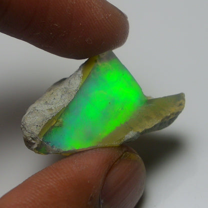 White Opal 18.30 Carats | Natural White Ethiopian Opal Rough - Ready for Cutting & Jewelry!