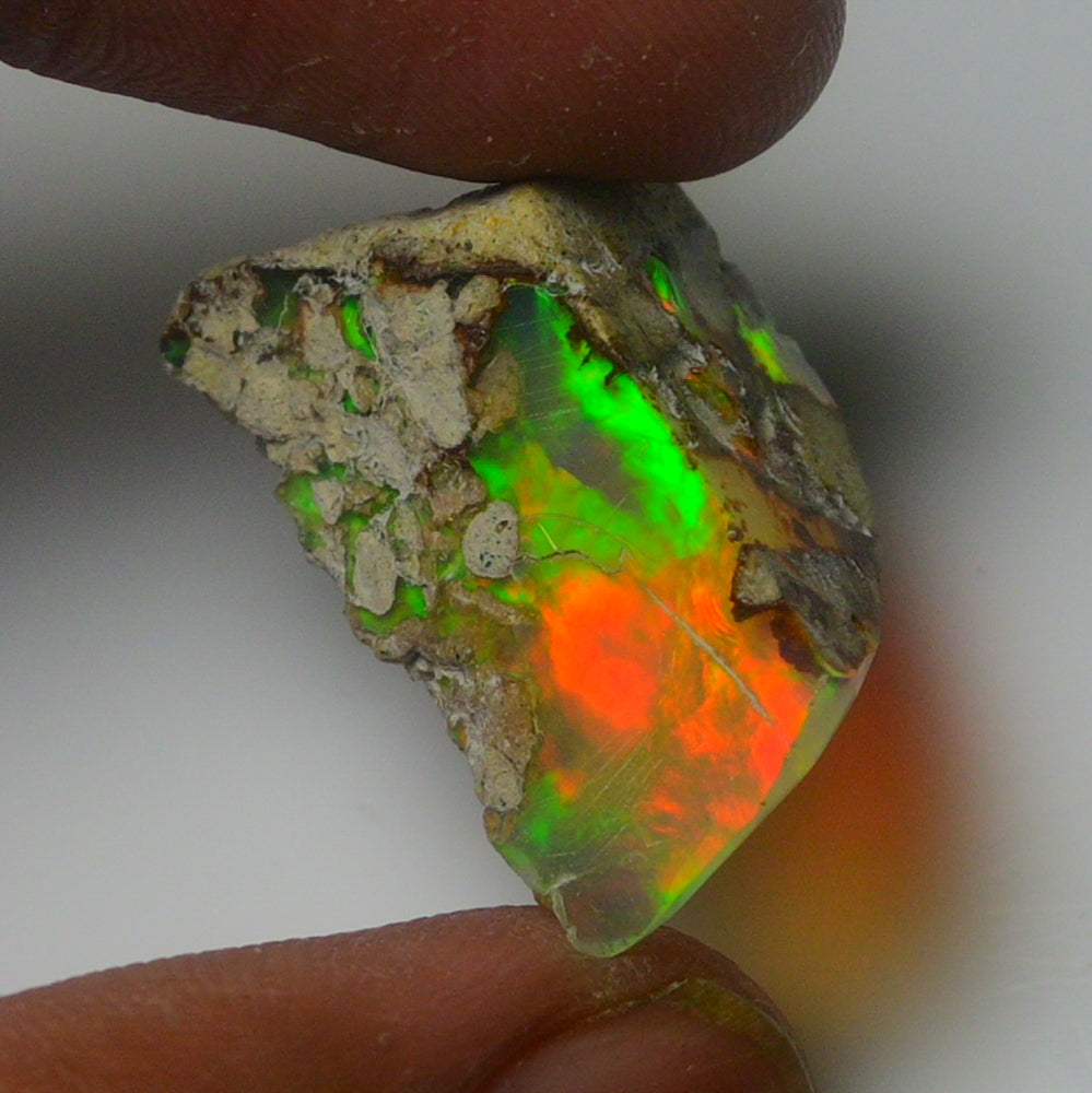 White Opal 16.20 Carats | Natural White Ethiopian Opal Rough - Ready for Cutting & Jewelry!