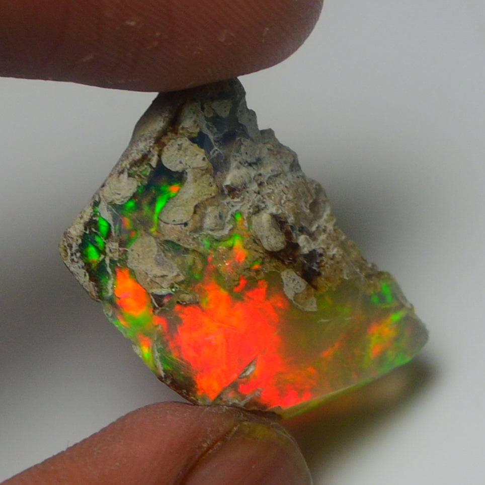 White Opal 16.20 Carats | Natural White Ethiopian Opal Rough - Ready for Cutting & Jewelry!