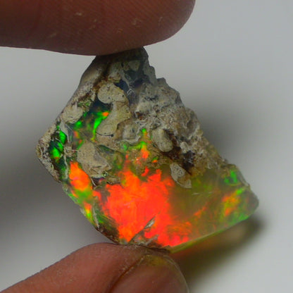 White Opal 16.20 Carats | Natural White Ethiopian Opal Rough - Ready for Cutting & Jewelry!