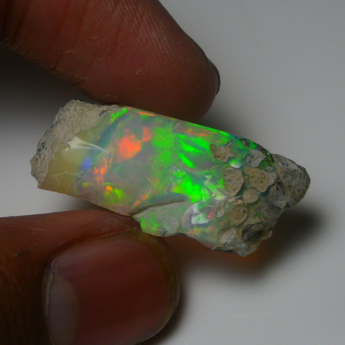 White Opal 14.25 Carats | Natural White Ethiopian Opal Rough - Ready for Cutting & Jewelry!