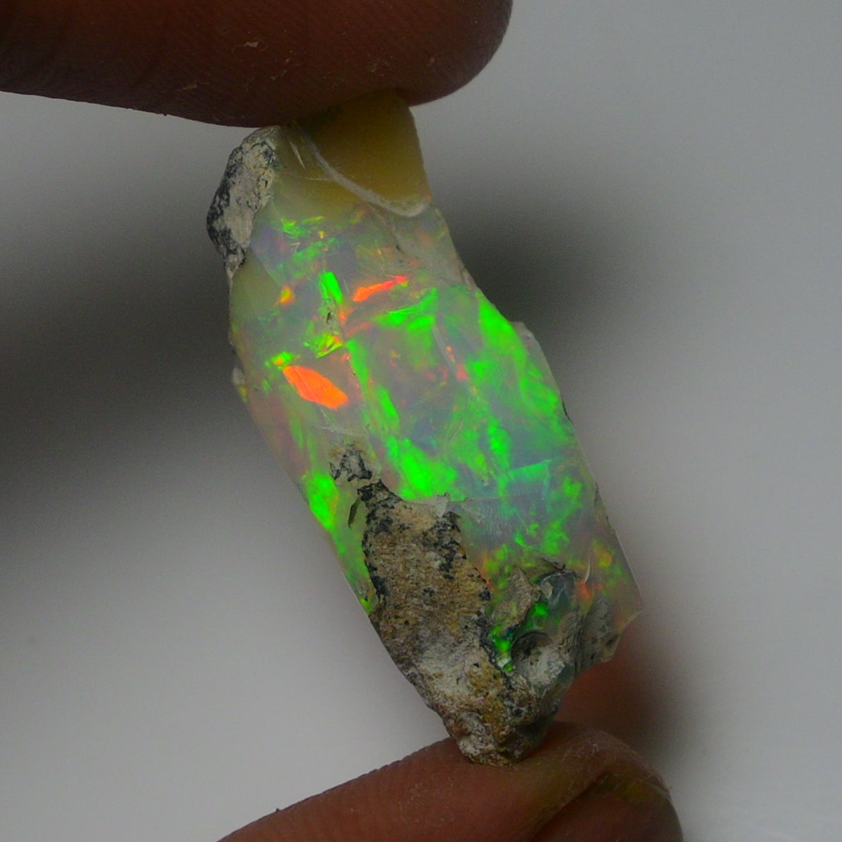 White Opal 14.25 Carats | Natural White Ethiopian Opal Rough - Ready for Cutting & Jewelry!