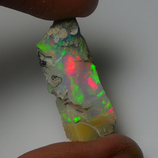 White Opal 14.25 Carats | Natural White Ethiopian Opal Rough - Ready for Cutting & Jewelry!