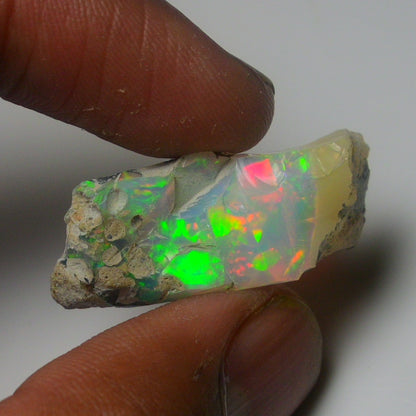 White Opal 14.25 Carats | Natural White Ethiopian Opal Rough - Ready for Cutting & Jewelry!