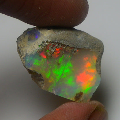 White Opal 17.95 Carats | Natural White Ethiopian Opal Rough - Ready for Cutting & Jewelry!