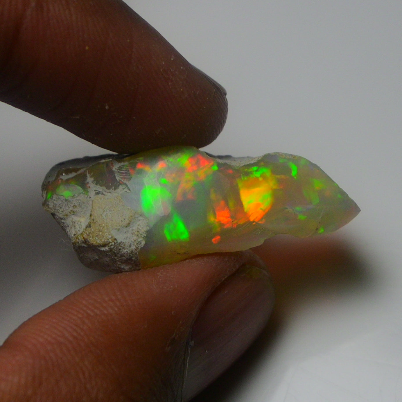 White Opal 18.15 Carats | Natural White Ethiopian Opal Rough - Ready for Cutting & Jewelry!
