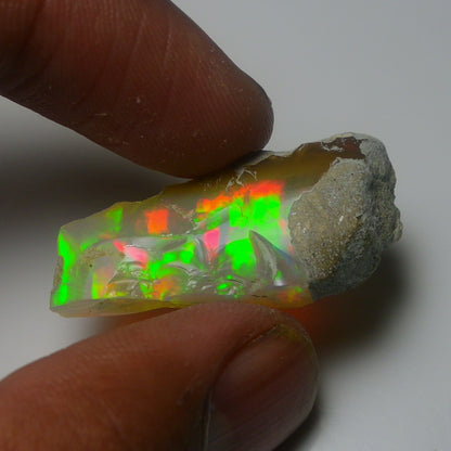 White Opal 18.15 Carats | Natural White Ethiopian Opal Rough - Ready for Cutting & Jewelry!