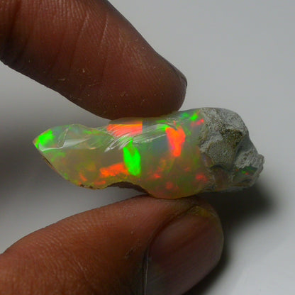 White Opal 18.15 Carats | Natural White Ethiopian Opal Rough - Ready for Cutting & Jewelry!