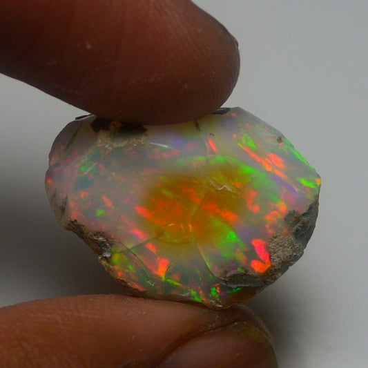 White Opal 15.50 Carats | Natural White Ethiopian Opal Rough - Ready for Cutting & Jewelry!