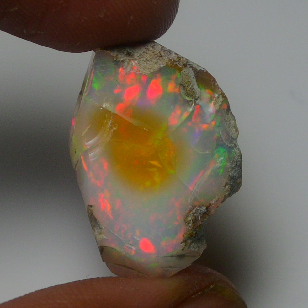 White Opal 15.50 Carats | Natural White Ethiopian Opal Rough - Ready for Cutting & Jewelry!