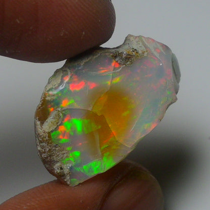 White Opal 15.50 Carats | Natural White Ethiopian Opal Rough - Ready for Cutting & Jewelry!