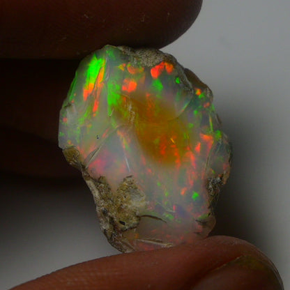 White Opal 15.50 Carats | Natural White Ethiopian Opal Rough - Ready for Cutting & Jewelry!