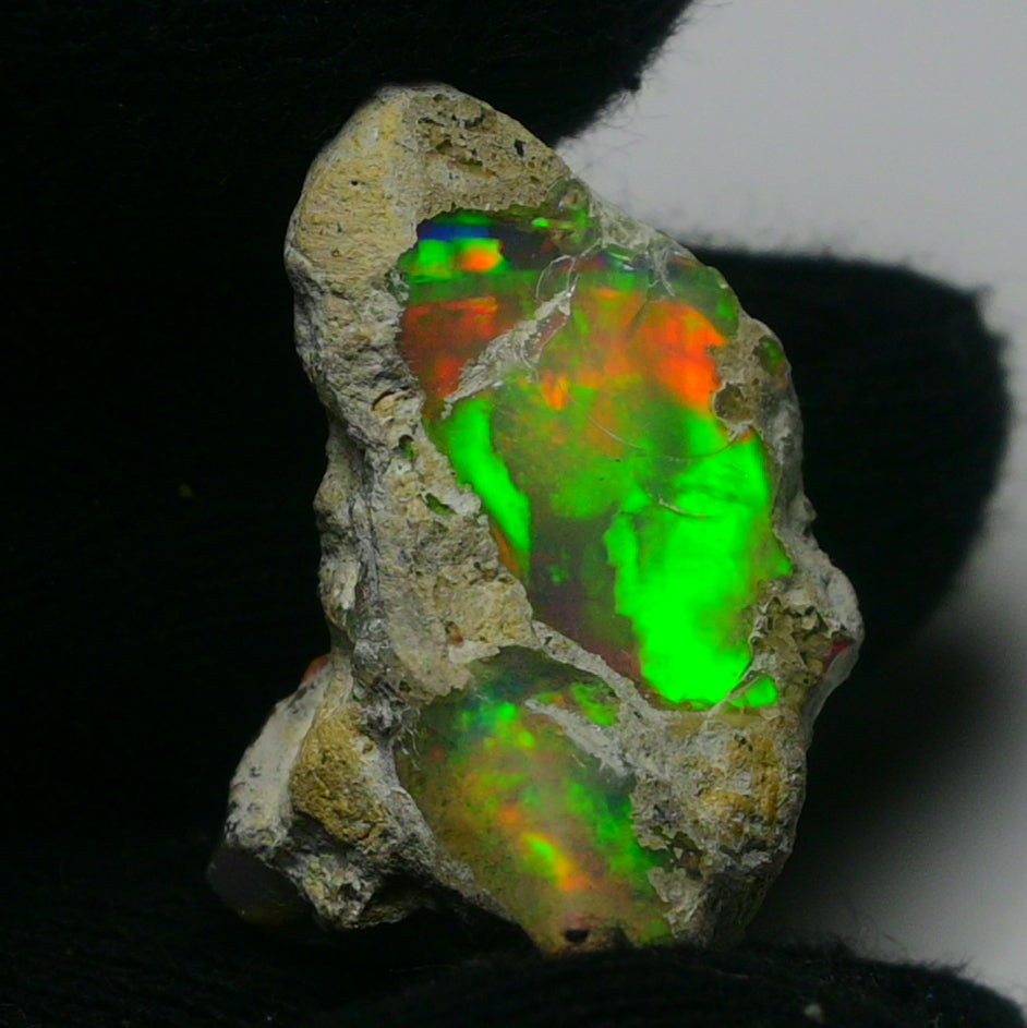 White Opal 23.75 Carats | Natural White Ethiopian Opal Rough - Ready for Cutting & Jewelry!