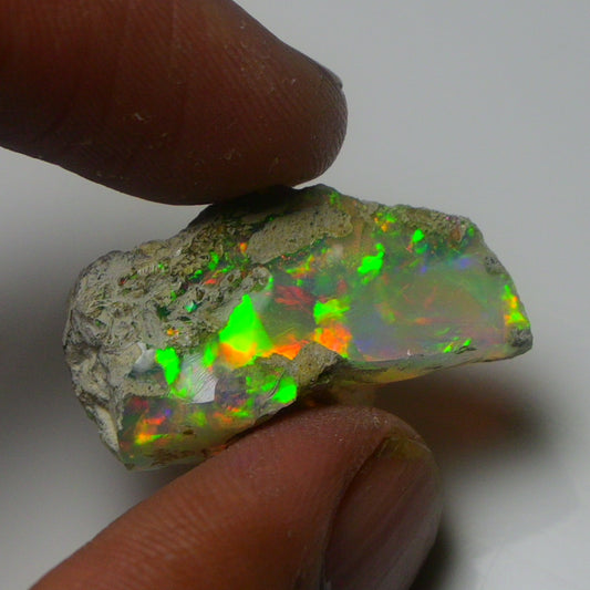 White Opal 14.65 Carats | Natural White Ethiopian Opal Rough - Ready for Cutting & Jewelry!