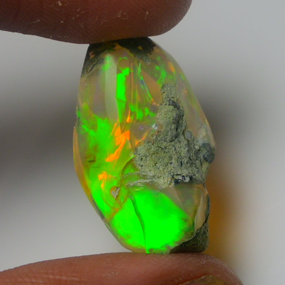 White Opal 9.45 Carats | Natural White Ethiopian Opal Rough - Ready for Cutting & Jewelry!
