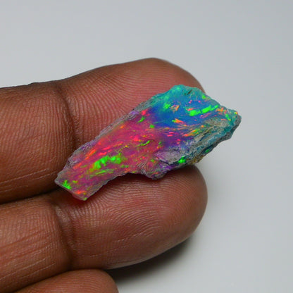 Very Rare Bi-Color Opal Rough 7.90 Cts Natural Ethiopian Opal Raw Jewelry Grade