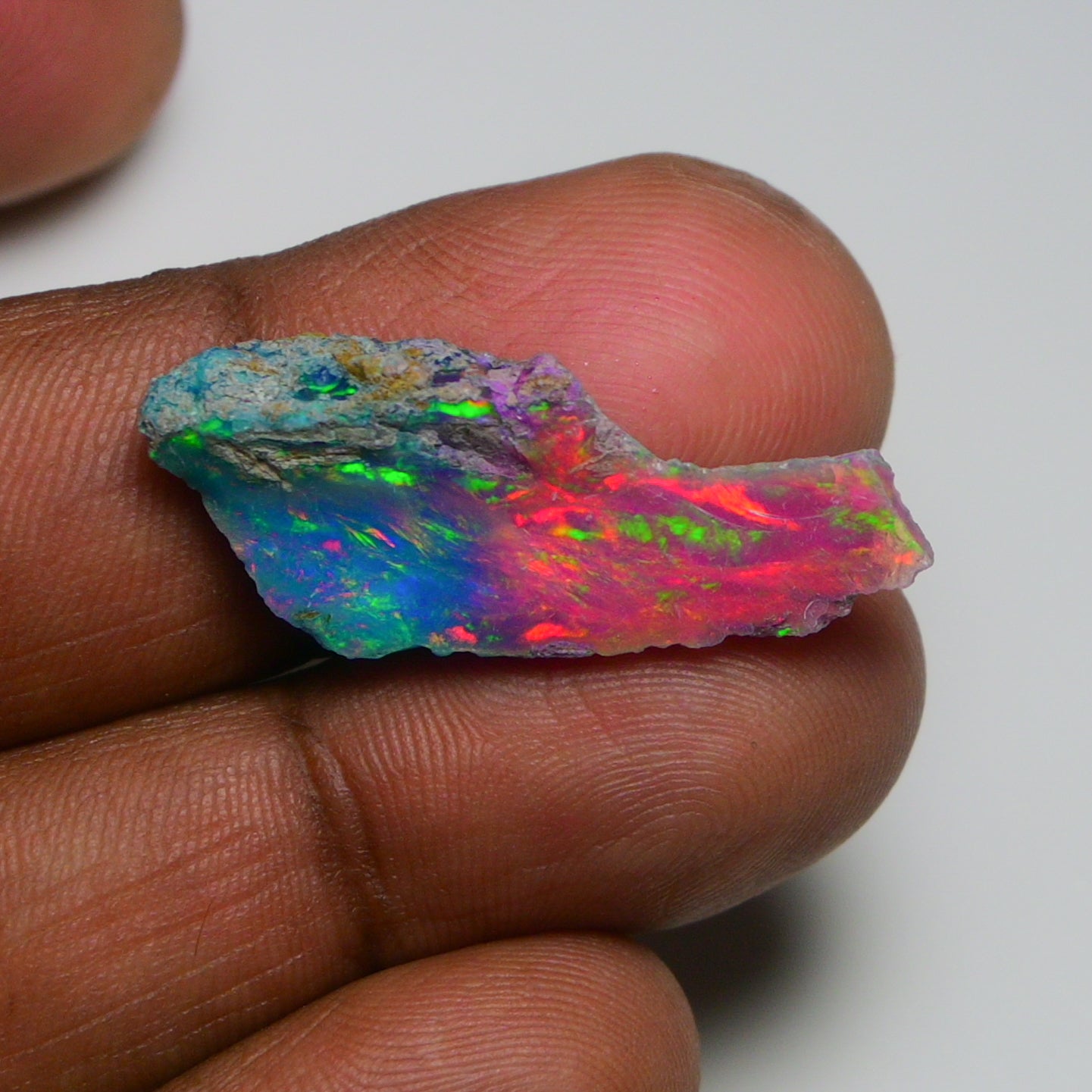 Very Rare Bi-Color Opal Rough 7.90 Cts Natural Ethiopian Opal Raw Jewelry Grade