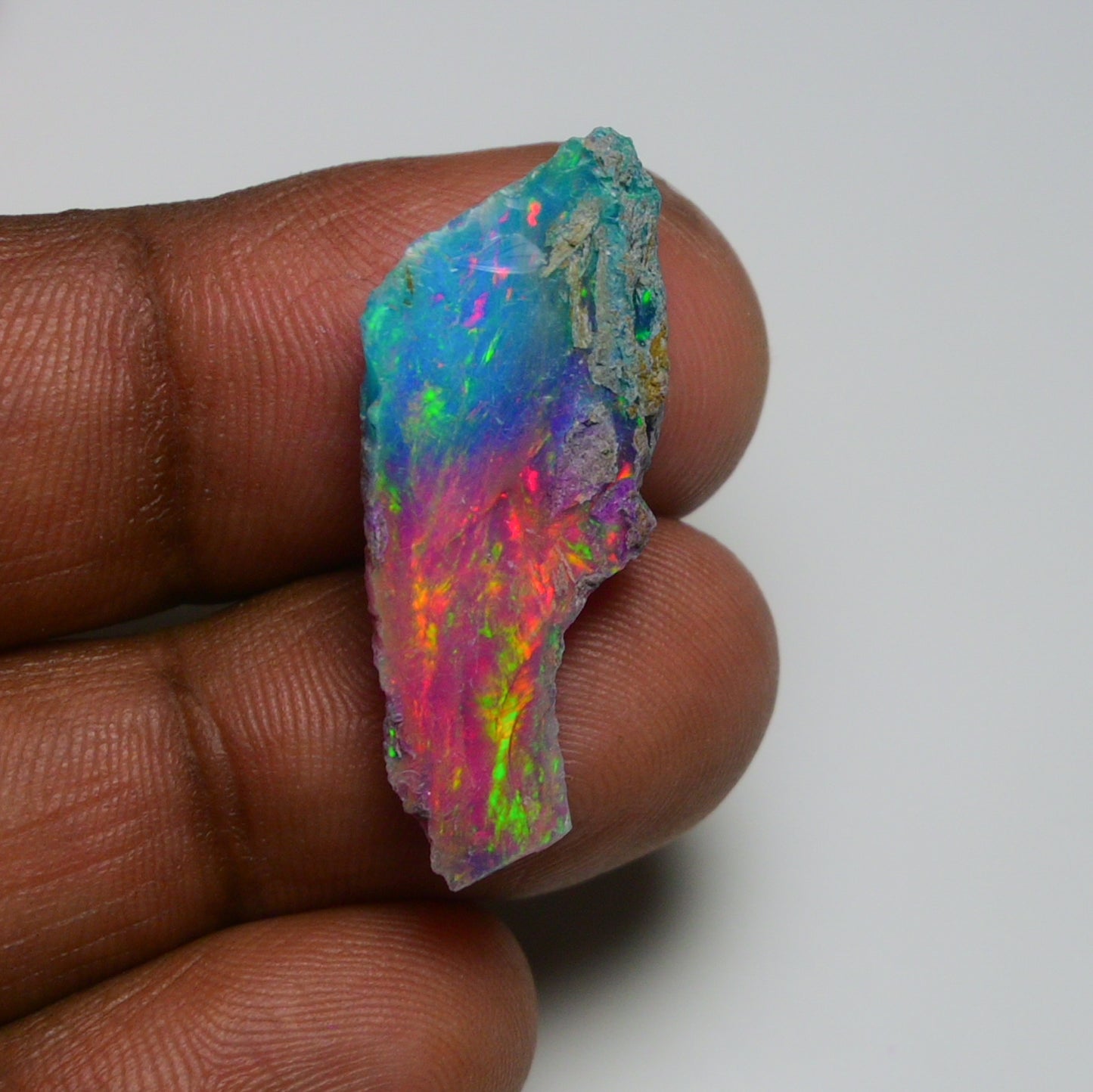 Very Rare Bi-Color Opal Rough 7.90 Cts Natural Ethiopian Opal Raw Jewelry Grade