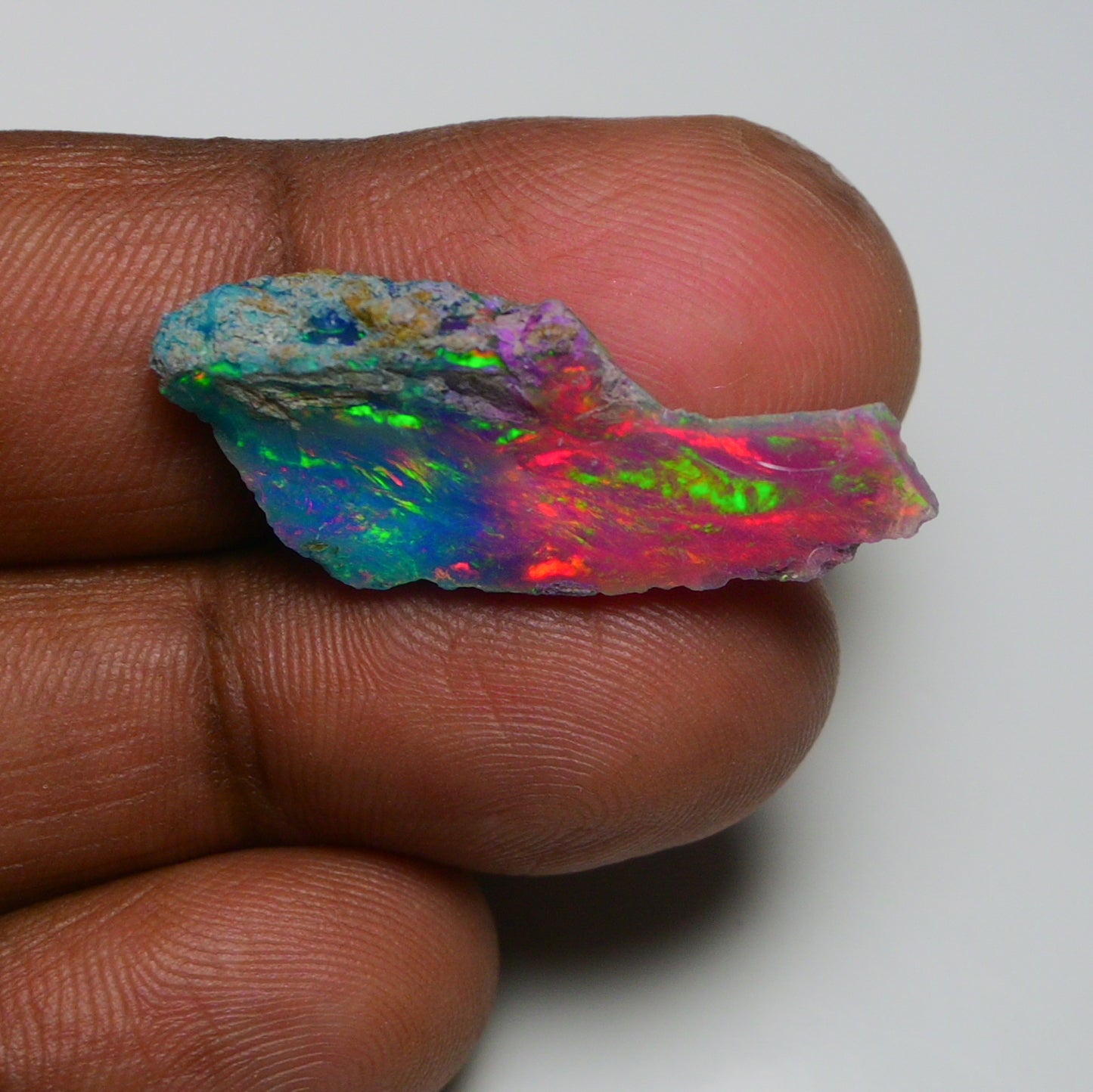 Very Rare Bi-Color Opal Rough 7.90 Cts Natural Ethiopian Opal Raw Jewelry Grade