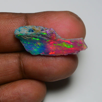 Very Rare Bi-Color Opal Rough 7.90 Cts Natural Ethiopian Opal Raw Jewelry Grade