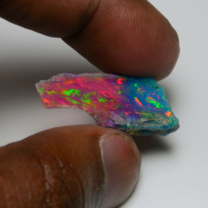 Very Rare Bi-Color Opal Rough 7.90 Cts Natural Ethiopian Opal Raw Jewelry Grade