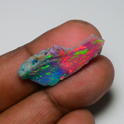 Very Rare Bi-Color Opal Rough 7.90 Cts Natural Ethiopian Opal Raw Jewelry Grade