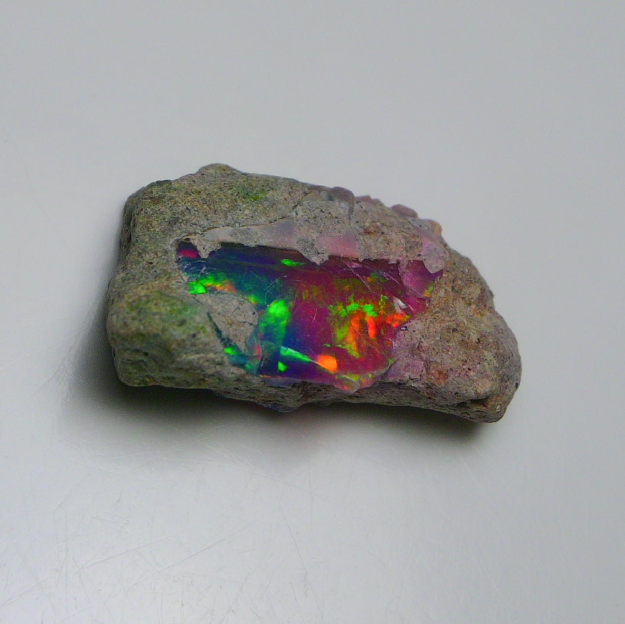 Very Rare Bi-Color Opal Rough 20.25 Cts Natural Ethiopian Opal Raw Jewelry Grade