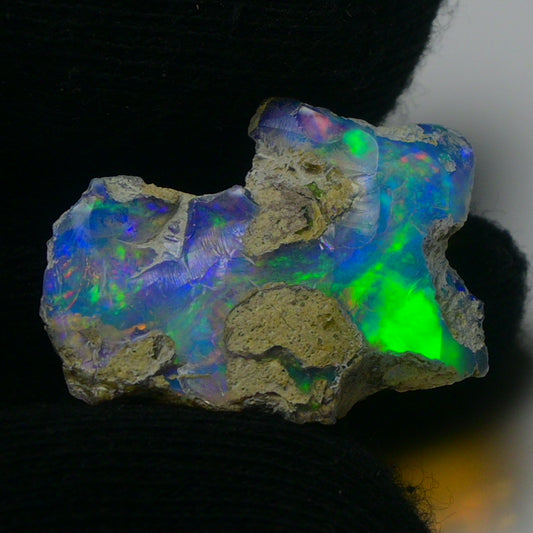 White Opal 13.80 Carats | Natural White Ethiopian Opal Rough - Ready for Cutting & Jewelry!