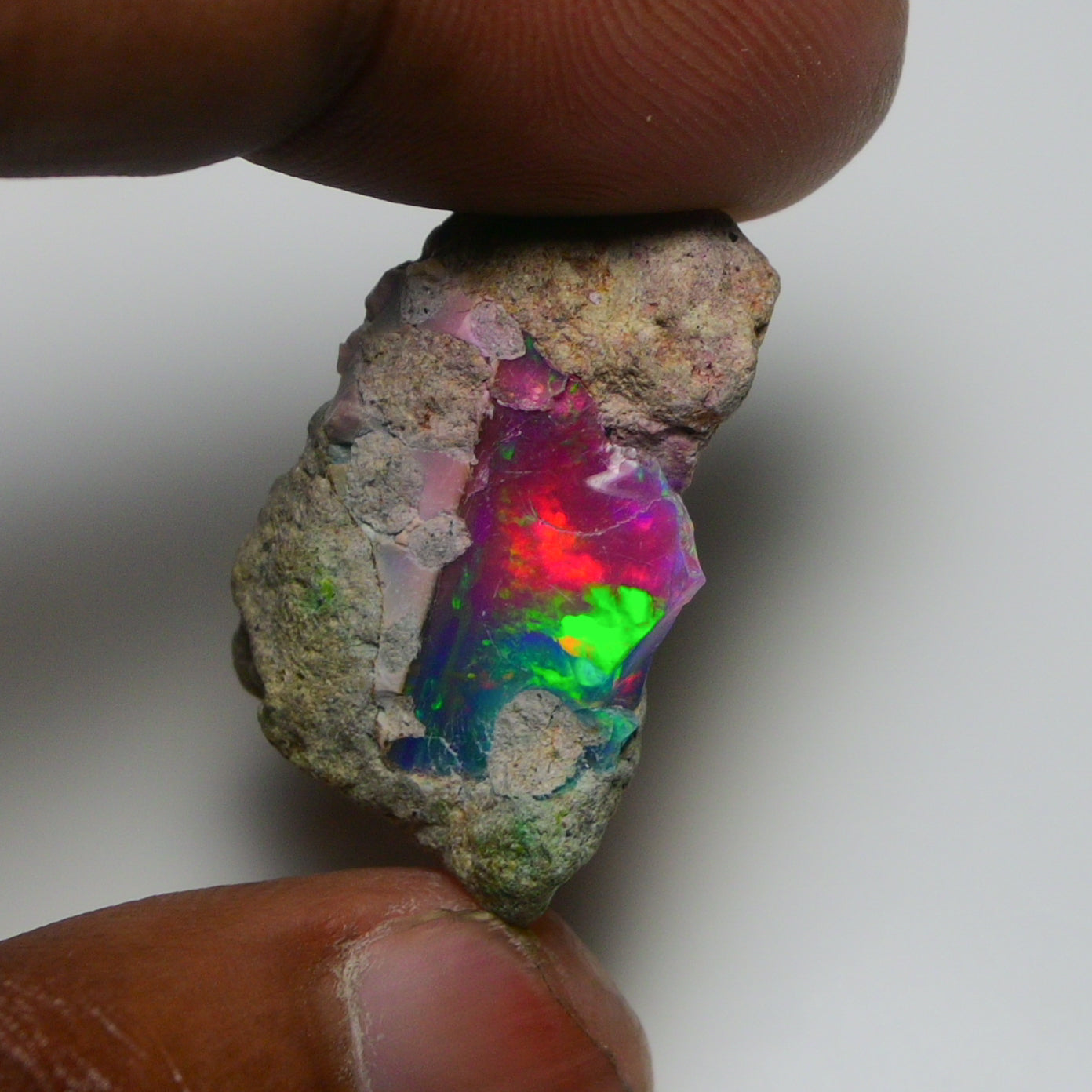 Very Rare Bi-Color Opal Rough 20.25 Cts Natural Ethiopian Opal Raw Jewelry Grade