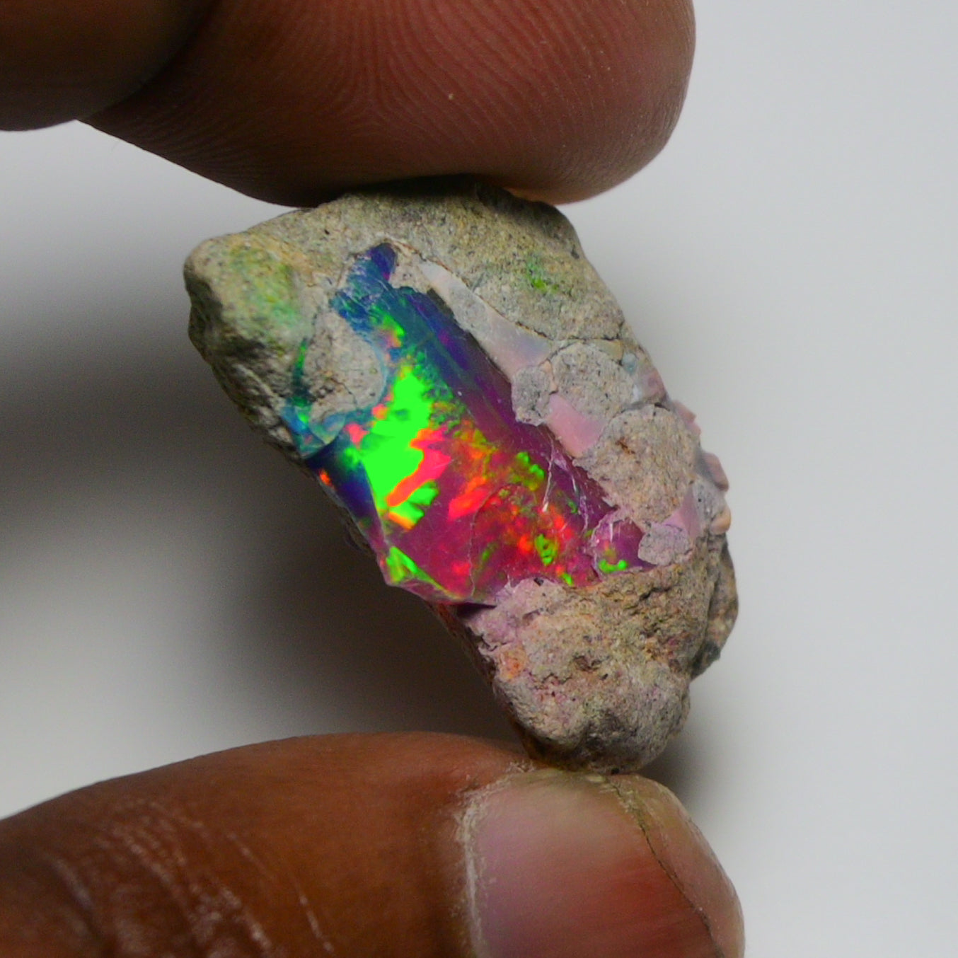 Very Rare Bi-Color Opal Rough 20.25 Cts Natural Ethiopian Opal Raw Jewelry Grade